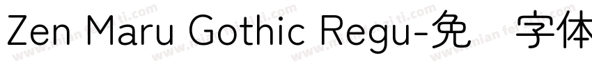 Zen Maru Gothic Regu字体转换